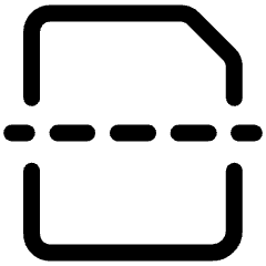 Page Break Icon from Ultimate Regular Set