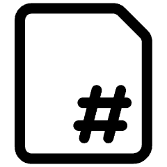 Page Number Icon from Ultimate Regular Set