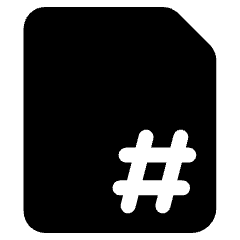 Page Number Icon from Ultimate Bold Set