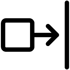 Right Distance Icon from Ultimate Regular Set