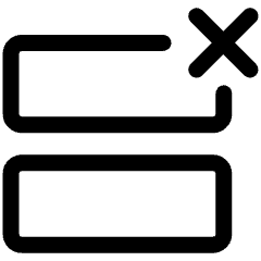 Row Delete Icon from Ultimate Regular Set