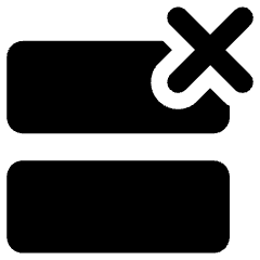 Row Delete Icon from Ultimate Bold Set