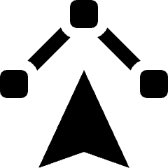 Vector Anchor Point 1 Icon from Nova Solid Set