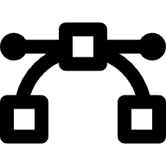 Vector Anchor Point Curve Icon from Nova Line Set