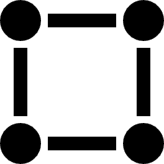 Vector Anchor Square Icon from Nova Solid Set