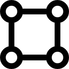 Vector Anchor Square Icon from Nova Line Set