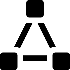 Vector Anchor Triangle Icon from Nova Solid Set