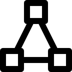 Vector Anchor Triangle Icon from Nova Line Set