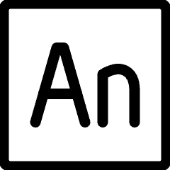 Adobe Animate Logo Icon from Ultimate Regular Set