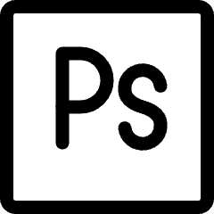 Adobe Photoshop Logo Icon from Ultimate Regular Set