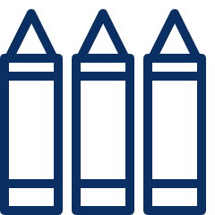 Crayons Icon from Cyber Line Set