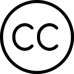 Creative Commons Logo Icon from Ultimate Light Set