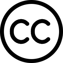 Creative Commons Logo Icon from Ultimate Regular Set