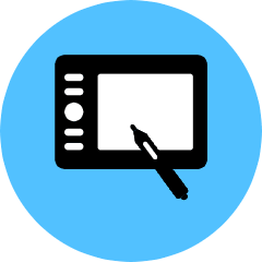 Drawing Tablet Icon from Kameleon Pop Set