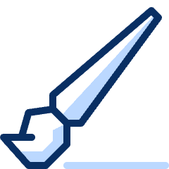 Paint Brush 1 Icon from Cyber Duotone Set