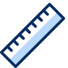 Ruler 1 Icon from Cyber Duotone Set
