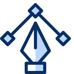 Vector Pen Icon from Cyber Duotone Set