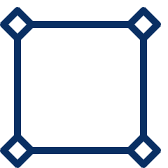 Vector Square Icon from Cyber Line Set