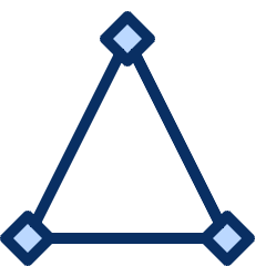 Vector Triangle Icon from Cyber Duotone Set