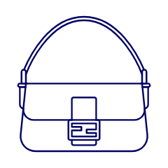 BLACK GRAY Purse Illustration from UX Line Set
