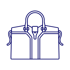 BLUE Purse Illustration from UX Line Set