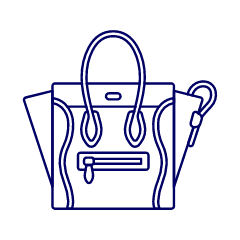 BLUE RED Purse Illustration from UX Line Set