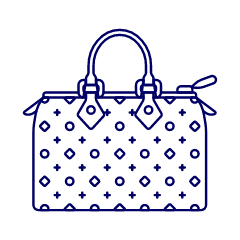 BROWN PATTERN Purse Illustration from UX Line Set