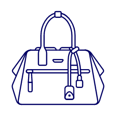 LIGHT BLUE Purse Illustration from UX Line Set