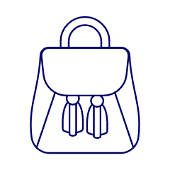 Light BROWN Purse Illustration from UX Line Set