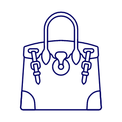 PURPLE VIOLET Purse Illustration from UX Line Set