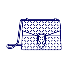 SALMON PATTERN Purse Illustration from UX Line Set