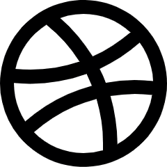 Dribbble Logo Icon from Ultimate Bold Set