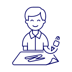 Artist Drawing 1 Illustration from UX Line Set