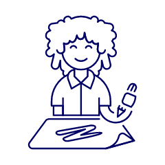 Artist Drawing 6 Illustration from UX Line Set