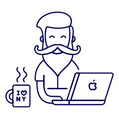 Designer 1 Illustration from UX Line Set