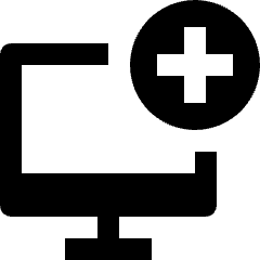 Desktop Add Icon from Nova Solid Set