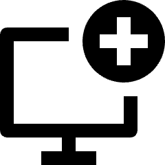 Desktop Add Icon from Nova Line Icons Set