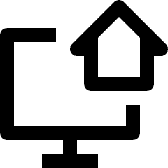 Desktop Home Icon from Nova Line Set
