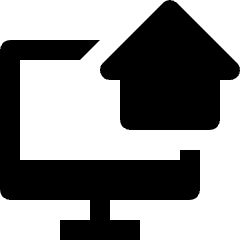 Desktop Home Icon from Nova Solid Set