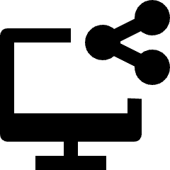 Desktop Share Icon from Nova Solid Set