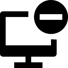 Desktop Subtract Icon from Nova Solid Set