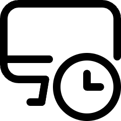 Monitor Clock Icon from Ultimate Regular Set
