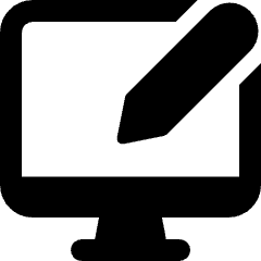 Monitor Edit Icon from Ultimate Bold Set