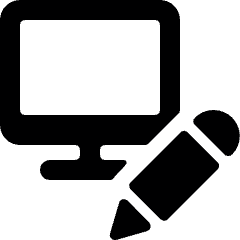 Monitor Edit Icon from Ultimate Bold Set