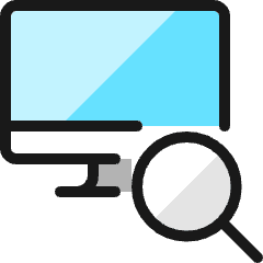 Monitor Find Icon from Ultimate Colors Set