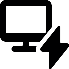 Monitor Flash Icon from Ultimate Bold Set