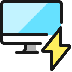 Monitor Flash Icon from Ultimate Colors Set