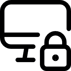 Monitor Lock Icon from Ultimate Regular Set