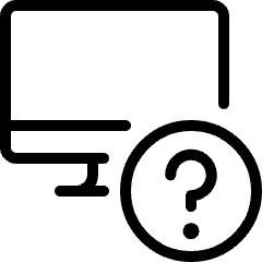 Monitor Question Icon from Ultimate Light Set