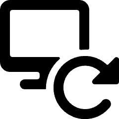 Monitor Refresh Icon from Ultimate Bold Set